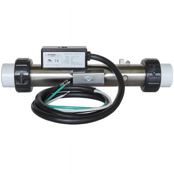 HydroQuip  12 in. 316 Stainless Steel L-Shape 4.0KW Titanium Heater Assembly with Cord Arctic Spas