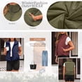 thumbnail image 4 of SUNBS Puffer Vest for Women Sleeveless Quilted Cropped Jacket Lightweight Stand-up Collar Winter Clothing with Pockets, 4 of 8