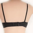 thumbnail image 5 of Amidoa Bras for Older Women Black Demi-Cup Underwire Push-up Solid Bras Women Lingerie L, 5 of 6