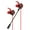 Black Red, variant on Visland In-Ear Gaming Earbuds with Mic, Black
