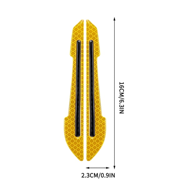 Tira antirayaduras para espejo retrovisor que brilla en la oscuridad Tira anticolisión para espejo retrovisor