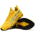 thumbnail image 6 of FENLERN Mens Running Shoes Lightweight Walking Sports Sneakers Yellow Size 9, 6 of 6