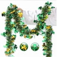 thumbnail image 2 of 6.56/33FT St. Patrick's Day Christmas Tinsel Garland, Easter Fluffy, for Birthday, Festivities, Weddings,  Valentine's Day Christmas, Party Decorations, All-Season Indoor Outdoor Party Supplies, 2 of 9