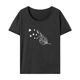 thumbnail image 1 of Camiseta de verano con cuello redondo para mujer, para uso diario, vacaciones, caminar, oficina, trabajo L, 1 of 7