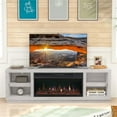 thumbnail image 2 of LIVILAND TV Stand Entertainment Center for TV up to 85" with Fireplace Off White, 2 of 7