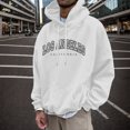 thumbnail image 5 of Men's Los Angeles City Letter Print Hoodie Sweatshirt Long Sleeve Crewneck Casual Pullover Tops, 5 of 5