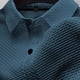 thumbnail image 5 of Camiseta informal de manga corta y color liso para hombre - Tejido ligero y transpirable - Cuello clásico para ocasiones informales de verano, 5 of 5
