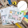 thumbnail image 4 of MasteelfCA 8pcs Triangular Rulers Clear Scale Rulers Students Drawing Rulers Architectural Rulers, 4 of 8