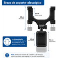 thumbnail image 3 of Soporte  Celular para Retrovisor de Auto | Porta Teléfono Ajustable 270° | Soporte GPS para Navegación y Llamadas Manos Libres | Compatible con iPhone y Android, 3 of 5