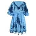 thumbnail image 4 of Cotton Cover-up Kaftan Beachwear Tunic - One Size fits Most, 4 of 5