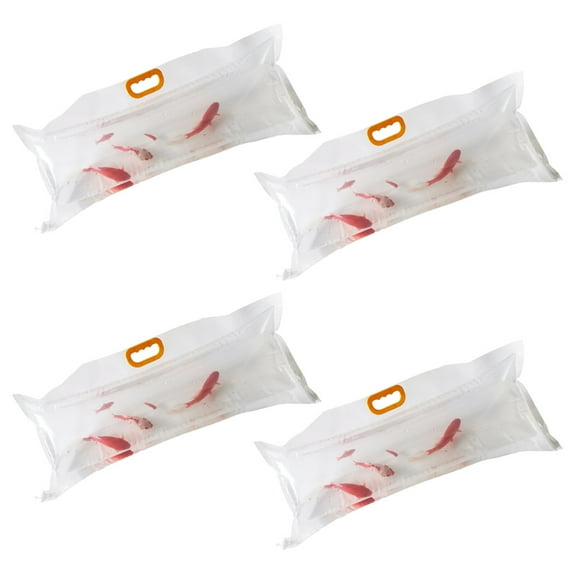GOOHOCHY Portable Live Fish Packing Bags for Storage Use Transparent Plastic Bag Ideal for Pet Stores 4 Pieces