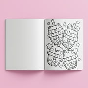 Hinkler Kaleidoscope Coloring with Stickers Totally Bubble Tea Kids for Ages 6 - 12 48 Pages