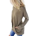 thumbnail image 3 of Sweatshirts for Women Loose Fit Tunic Tops Raglan Long Sleeve Oversized Pullover Crewneck Sweatshirt with Pockets Alsol Lamesa, 3 of 4