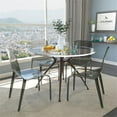thumbnail image 6 of Allora Mid-Century Modern Dining Side Chair in Black (Set of 4), 6 of 8