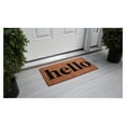 thumbnail image 2 of Calloway Mills 110761224 Hello Doormat Natural/Black 12" x 24", 2 of 4