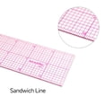 thumbnail image 3 of LABAKUI-2"x12" Clear Sewing Graph Ruler - PVC Plastic Pattern Grading Ruler, 3 of 4
