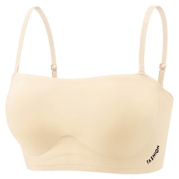 Miqool Women's Bralette Wireless No Padding Scoop Neck Seamless No Underwire Smoothing Everyday Bra