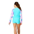 thumbnail image 2 of Free Country Girls' Dreamy Drift Rash Guard Swim Set Aquatopia Dreamy Drift XL, 2 of 3