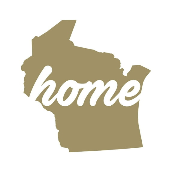 Wisconsin Home Sticker Decal Die Cut - Self Adhesive Vinyl - Weatherproof - Made in USA - Many Color and Sizes - state shaped wi love