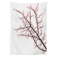 thumbnail image 3 of Ambesonne Flower Tablecloth Rectangular Table Cover, Cherry Branch Floral, 60"x90", Pink Black, 3 of 4