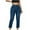 Dark Blue, variant on Frostluinai Jean Capris for Women High Waisted Straight Leg Denim Pants Distressed Button Slit Hem Cropped Jean Pants Vintage Jean Capri with Pocket