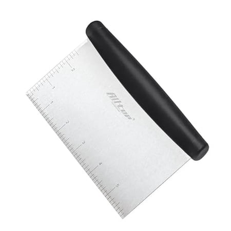 ALLTOP Bench Scraper & Chopper for Kitchen,Stainless Steel Pastry/Dough/Food Cutter Tool for cake pizza bread,grilling,baking cooking - 1 Pack