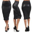 thumbnail image 1 of Cheers Jupe Crayon Taille Haute en Faux Cuir Aguichant pour Femmes, 1 of 7