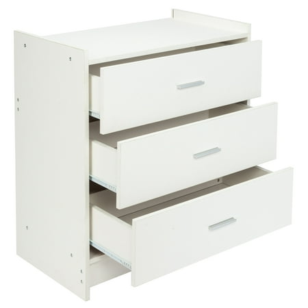 Ubesgoo 3 Drawers Chest Storage Dresser Cabinet Organizer Bedroom