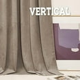 thumbnail image 5 of Bedroom Curtains Heavy Velvet, Room Darkening Privacy Window Curtains, Soft Durable Velvet Backdrops for Sliding Door Living Room, Taupe, W52 x L96 inches, 2 Panels Set, 5 of 7