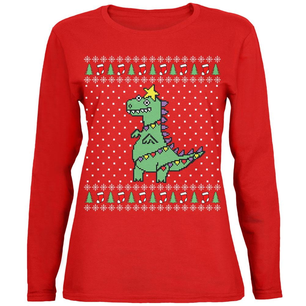 Ugly Christmas Sweater Big Llama Red 