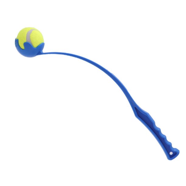 Lanzador de Pelota de Tenis de Juguete para Mascotas, Lanzador de Pelota para Perros de Entrenamiento Al Aire Libre, Lanzador de Pelota Interactivo
