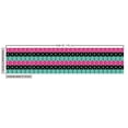 thumbnail image 3 of Ambesonne Mexican Fabric by the Yard Upholstery, Triangle Square Aztec Print, 10 Yards, Hot Pink and Turquoise, 3 of 5