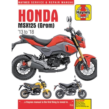 Pre-Owned Honda Msx125 (Grom) '13 to '18: Haynes Service & Repair Manual (Paperback) 1785214268 9781785214264