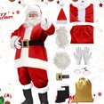 Halco Santa Suits CAIVO Santa Claus Costume For Adults Velvet With Detachable For Holiday ...