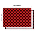 thumbnail image 6 of Red and Black Checkered Pattern Summer Placemats Table Placemats Set Of 4-Linen Kitchen Washable Placemats Table Mats 11.8"x17.7" Non-Slip Heat Resistant, 6 of 6