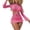 Hot Pink, variant on Women's Fashion Sleeveless Jumpsuit Swimsuit Conservative Conjoined Form High Waist for Beach