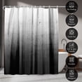 thumbnail image 7 of Americanflat 71" x 74" Shower Curtain, Black Ombre by Emanuela Carratoni, 7 of 7