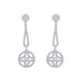 thumbnail image 2 of 10K White Gold 1 ct. Diamond Dangle Earrings, 2 of 5