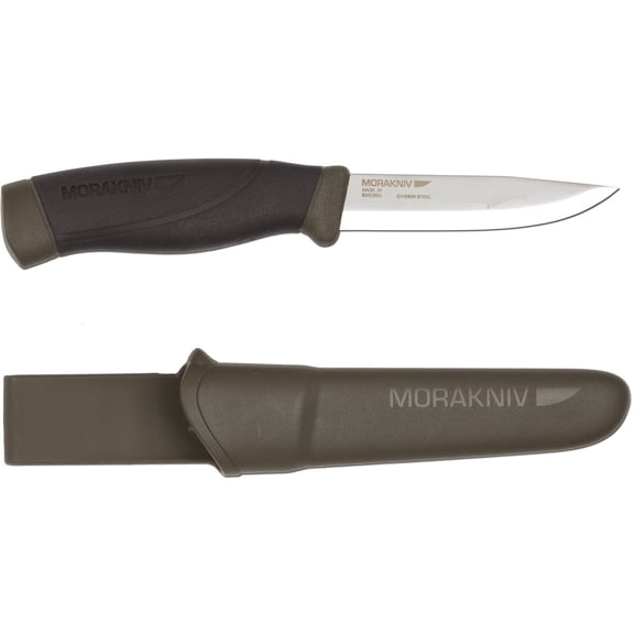 Mora Companion Heavy Duty Fixed Blade Knife (Military Green)