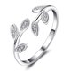 thumbnail image 1 of Anillo para mujer S925 Anillo abierto ajustable de plata esterlina Adepaton 221573-1, 1 of 8