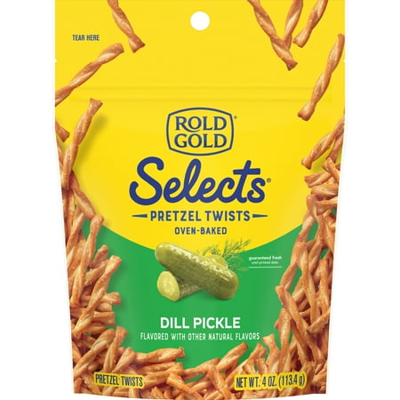 Rold Gold Selects Pretzels Twists Dill Pickle 4 Oz