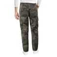 thumbnail image 2 of Men's Cotton Tactical Work Trousers Multi Pocket Military Army Cargo Pants (Woodland Camo, 38x30), 2 of 3