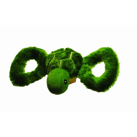 Jolly Tug-a-Mal Turtle Tug/Squeak Toy, Small, Designed with a patented squeaking assembly. By Jolly