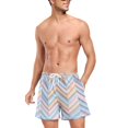 thumbnail image 3 of FORMRS Mens Swim Trunks Mesh Liner Quick Dry Casual Beach Board Shorts with Pockets, Sizes S-2XL, Purple Geometric, 3 of 9