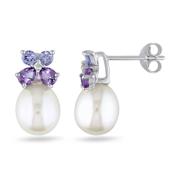 Everly Women's Cultured Pearl Sterling Silver Earrings