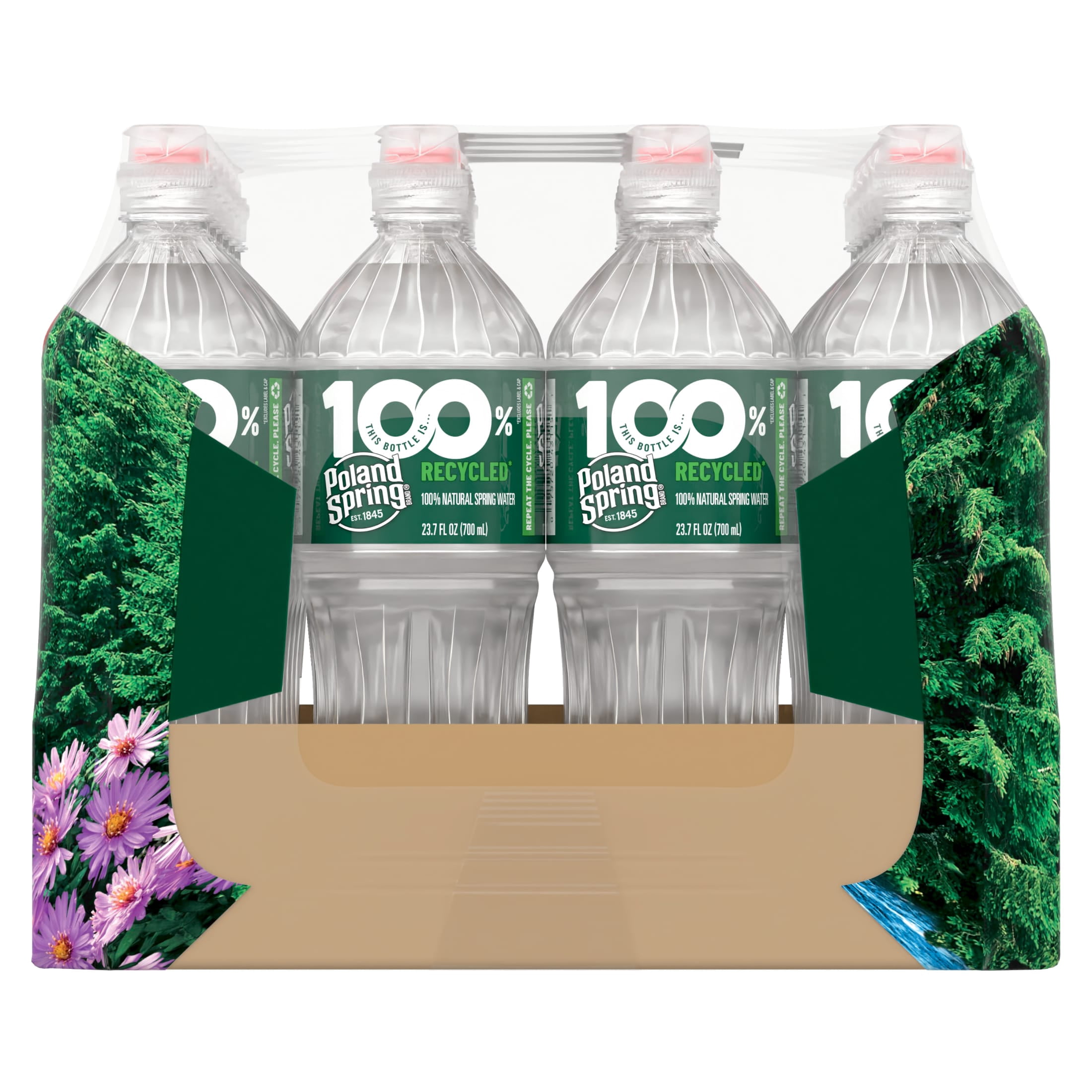 Poland Spring Maine Spring Water, 700Ml Sport Cap Bottles (Pack Of 24)