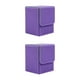 thumbnail image 2 of Tholdsy Caja de almacenamiento de tarjetas de juego organizador de colección multifuncional de cuero colorido de gran capacidad funda protectora fiesta Violeta 2piezas Tholdsy CBP481111, 2 of 5