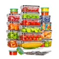 thumbnail image 1 of Contenedores de almacenamiento de alimentos Canfanni, 40 unidades, con tapas, sin BPA, 1 of 7