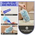 thumbnail image 5 of 100 Count Duster Refills, Disposable Static Dust Removal Brush Replacement Head Compatible with Duster Refills for Dusting Electronics Furniture Blinds Ceiling Fans, with 1 Short Handle, 5 of 7