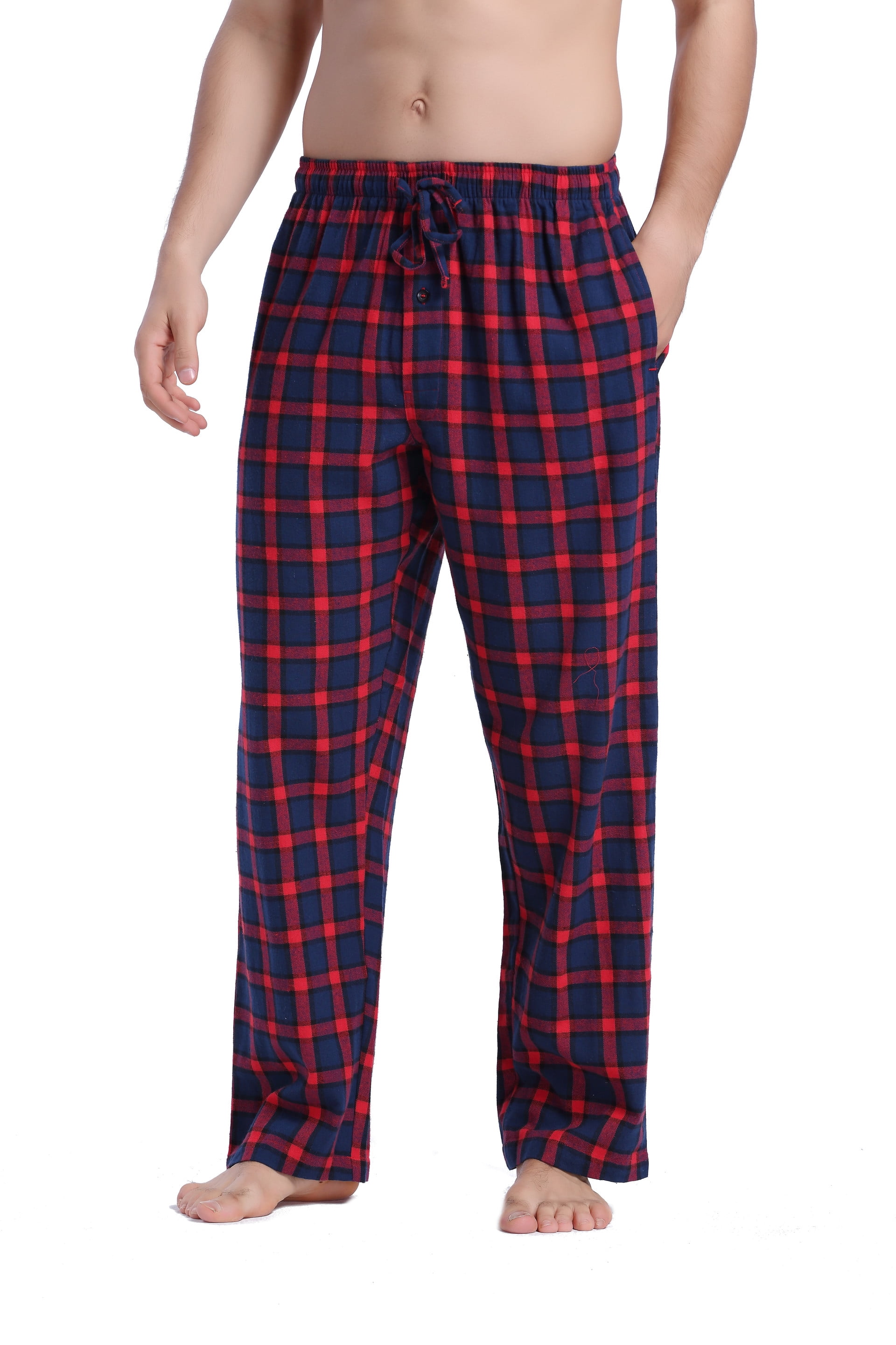 CYZ Men's 100% Cotton Super Soft Flannel Plaid Pajama Pant 